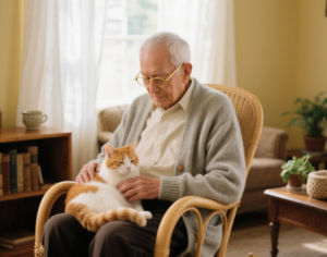 Why Are Cats Raised by Elderly Owners So Calm and Obedient?