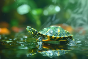 White Spots and White Fuzzy Growth on a Turtle