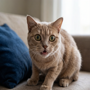Sudden Stress Response in Cats